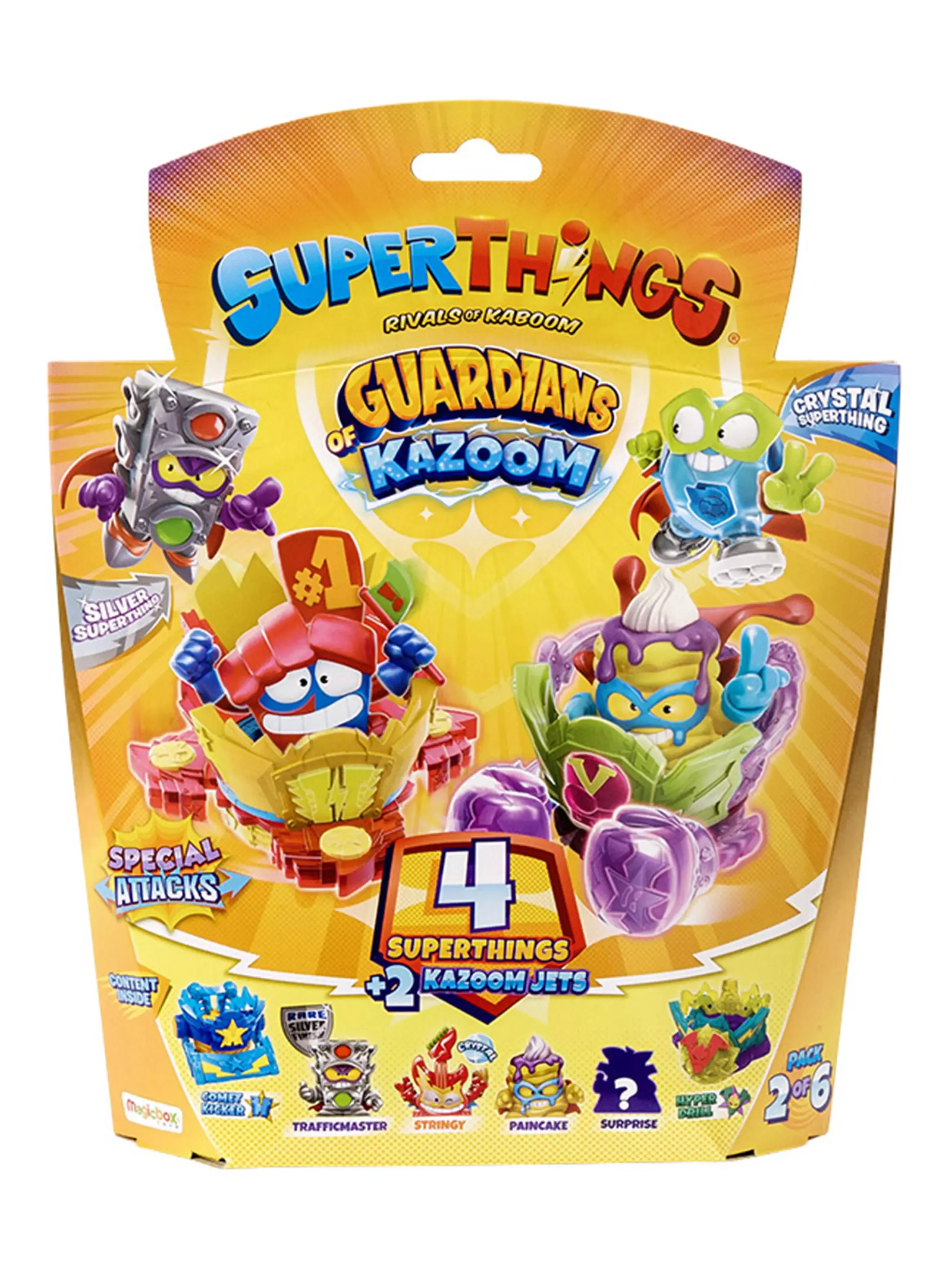 SuperThings Guardians of Kazoom - Blister 4 (4 Superthings + 2 Kazoom Jet) - Pack 2 de 6