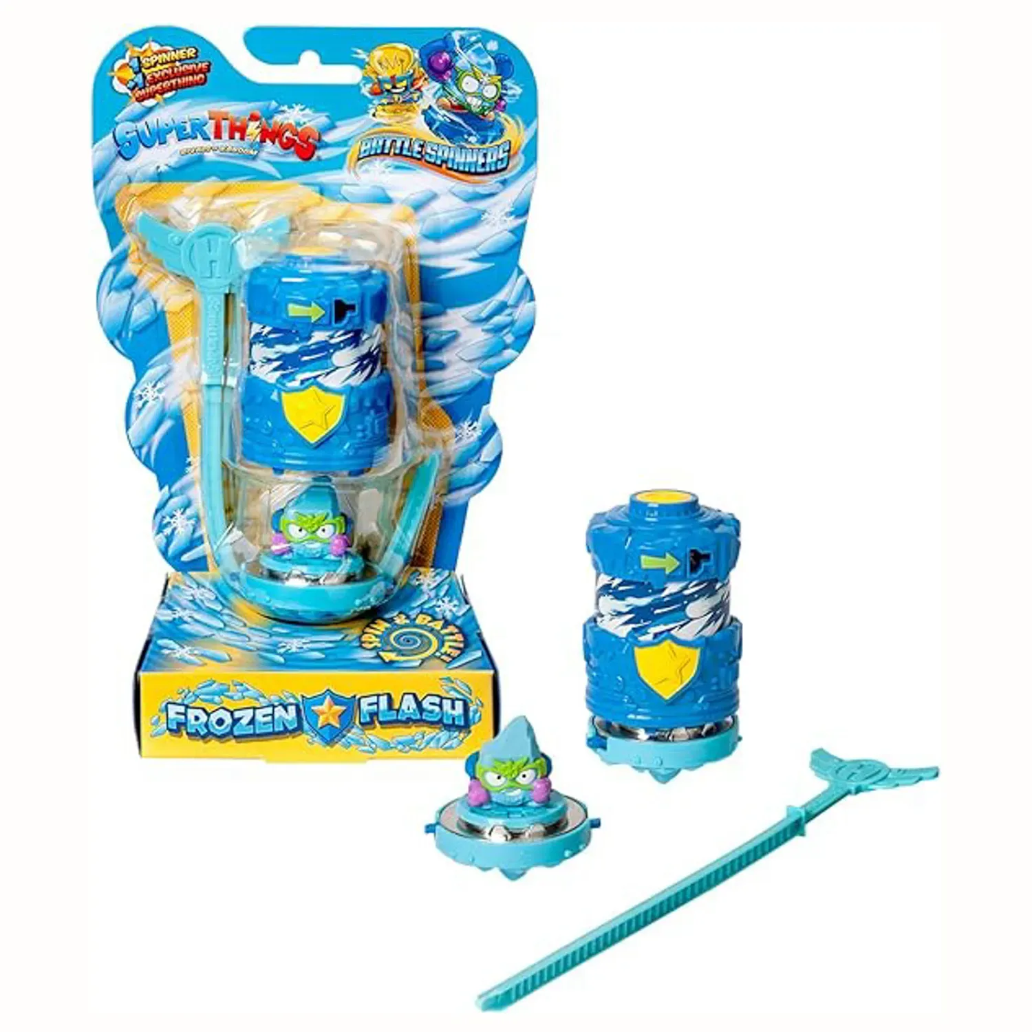 Copia de SuperThings - Battle Machine Series - Battle Spinners - Frozen Flash (Azul)