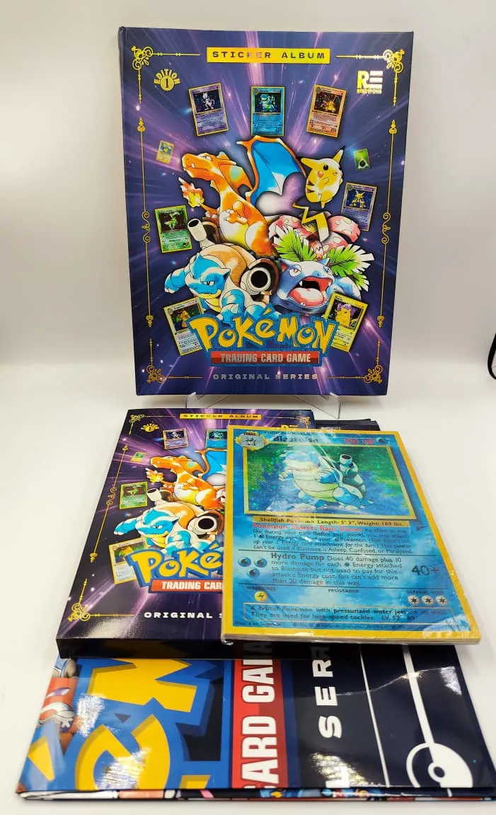 Pokemon TCG - Album (Tapa Dura) + Set de Laminas Completo + Extras - Elite (2026)