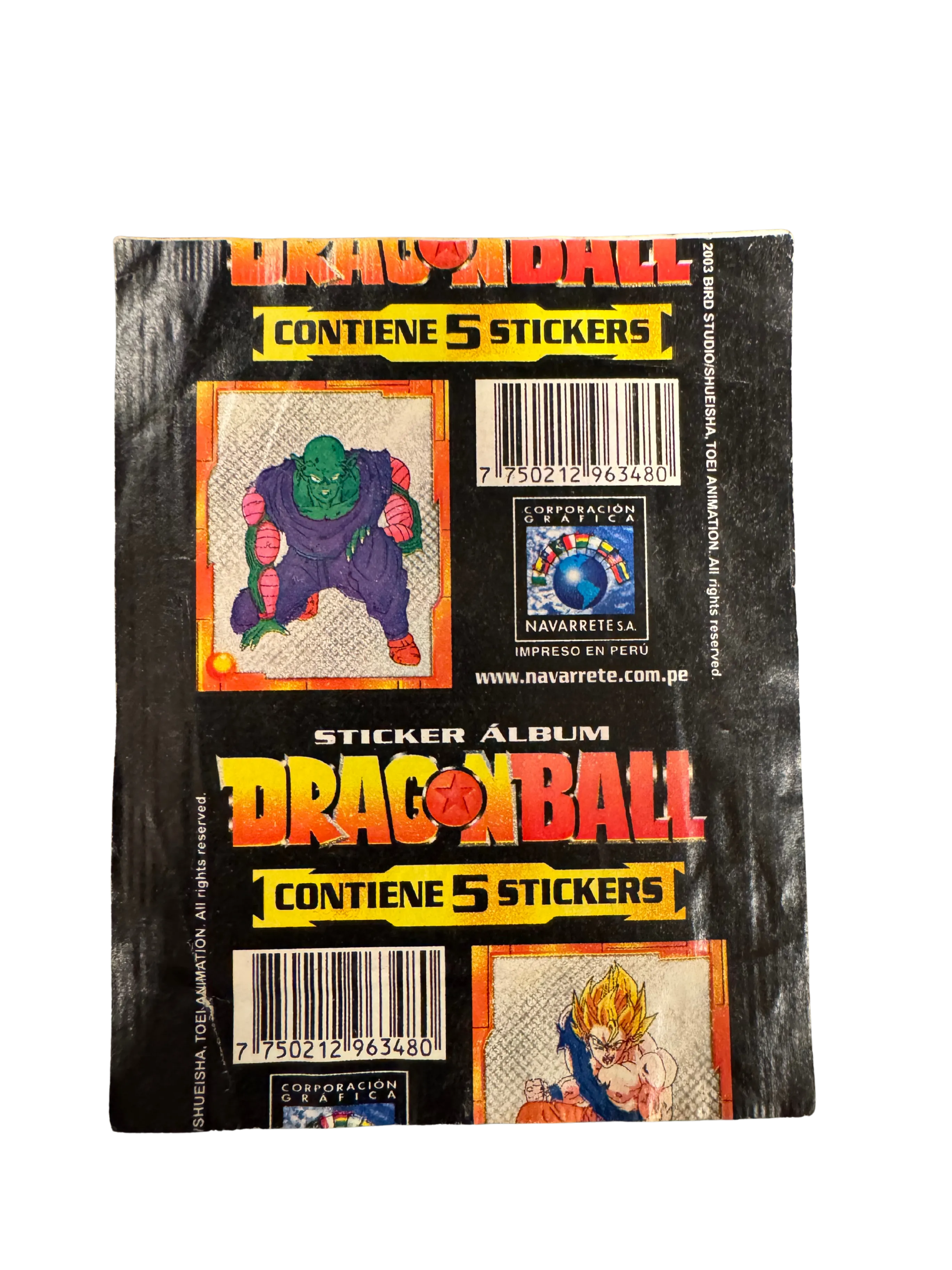 Dragon Ball La Saga del Guerrero Doraro (Negro) - Sobre de Laminas/Cromos/Figuritas Sellado - Original (Salo)