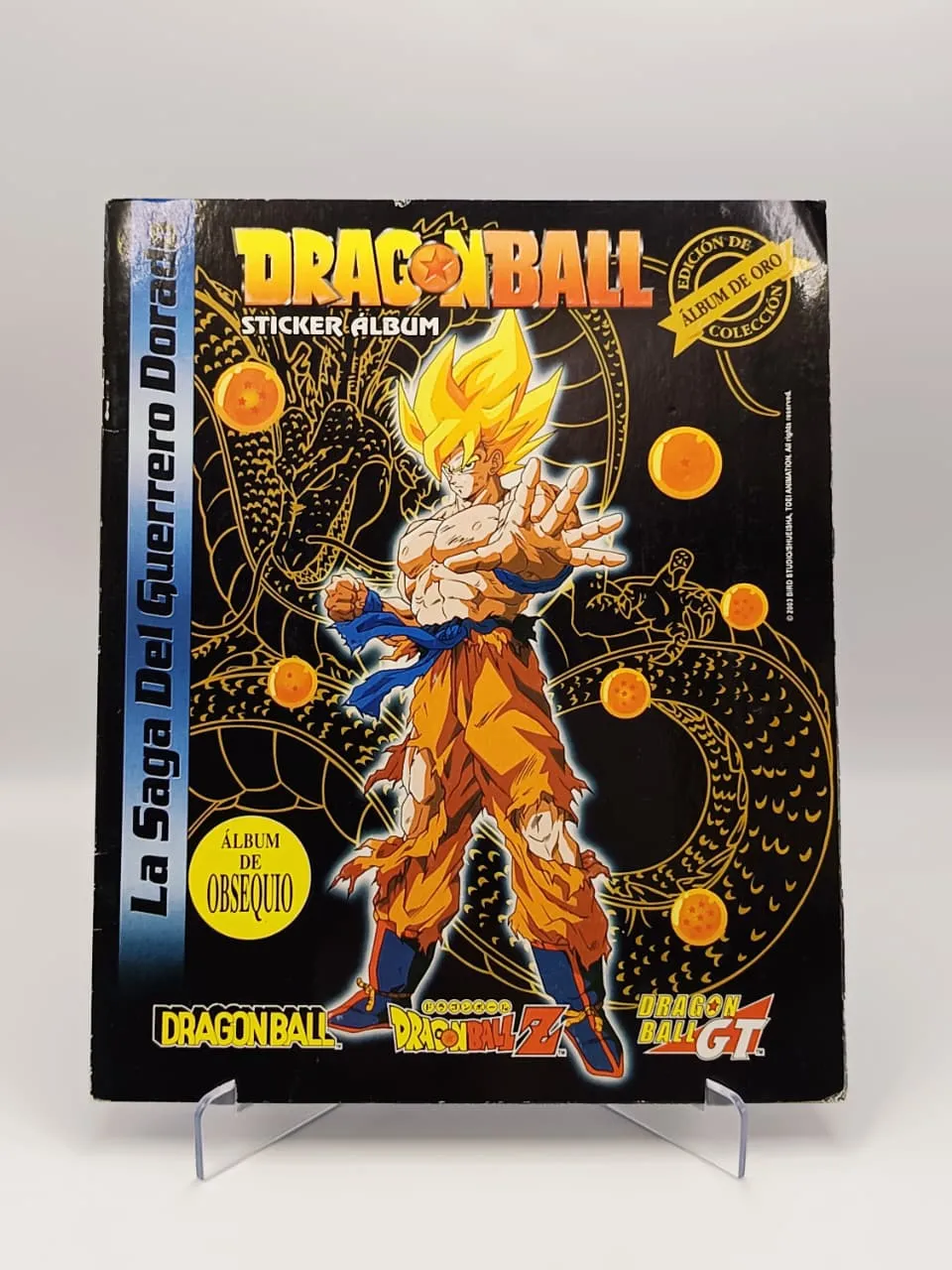 Dragon Ball Z - La Saga del Guerrero Dorado (Negro) - Album Incompleto Pegado (88%) - Navarrete (2003)
