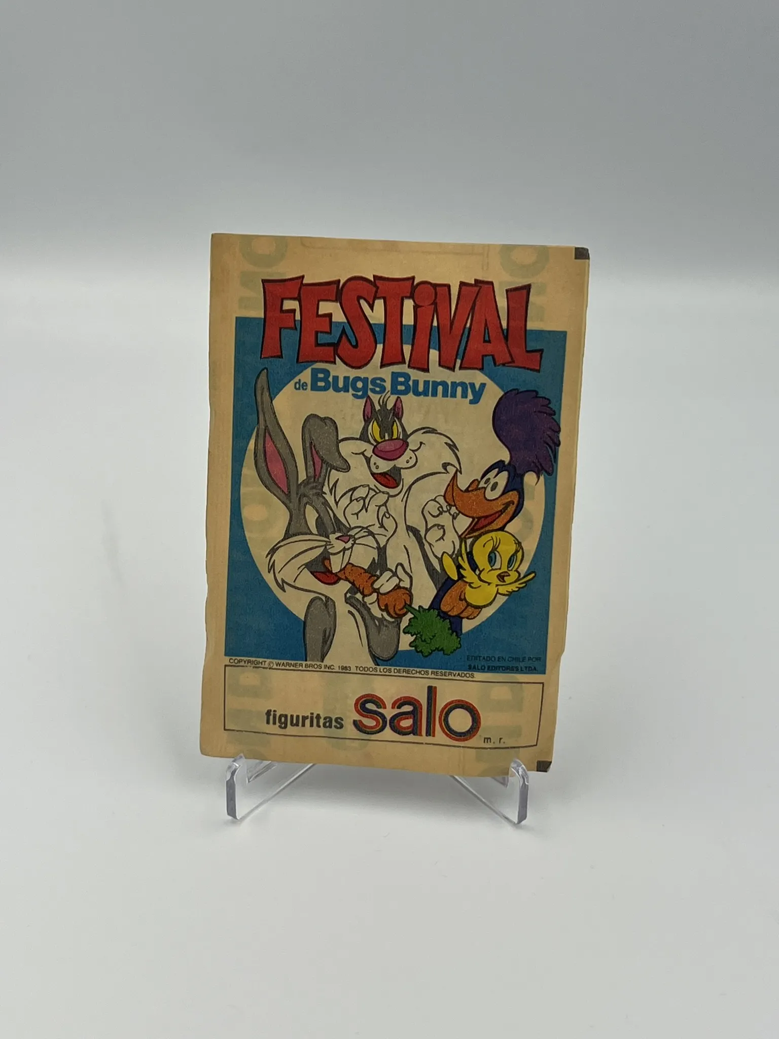 Festival Bugs Bunny - Sobre de Laminas/Cromos/Figuritas Sellado Original - Salo