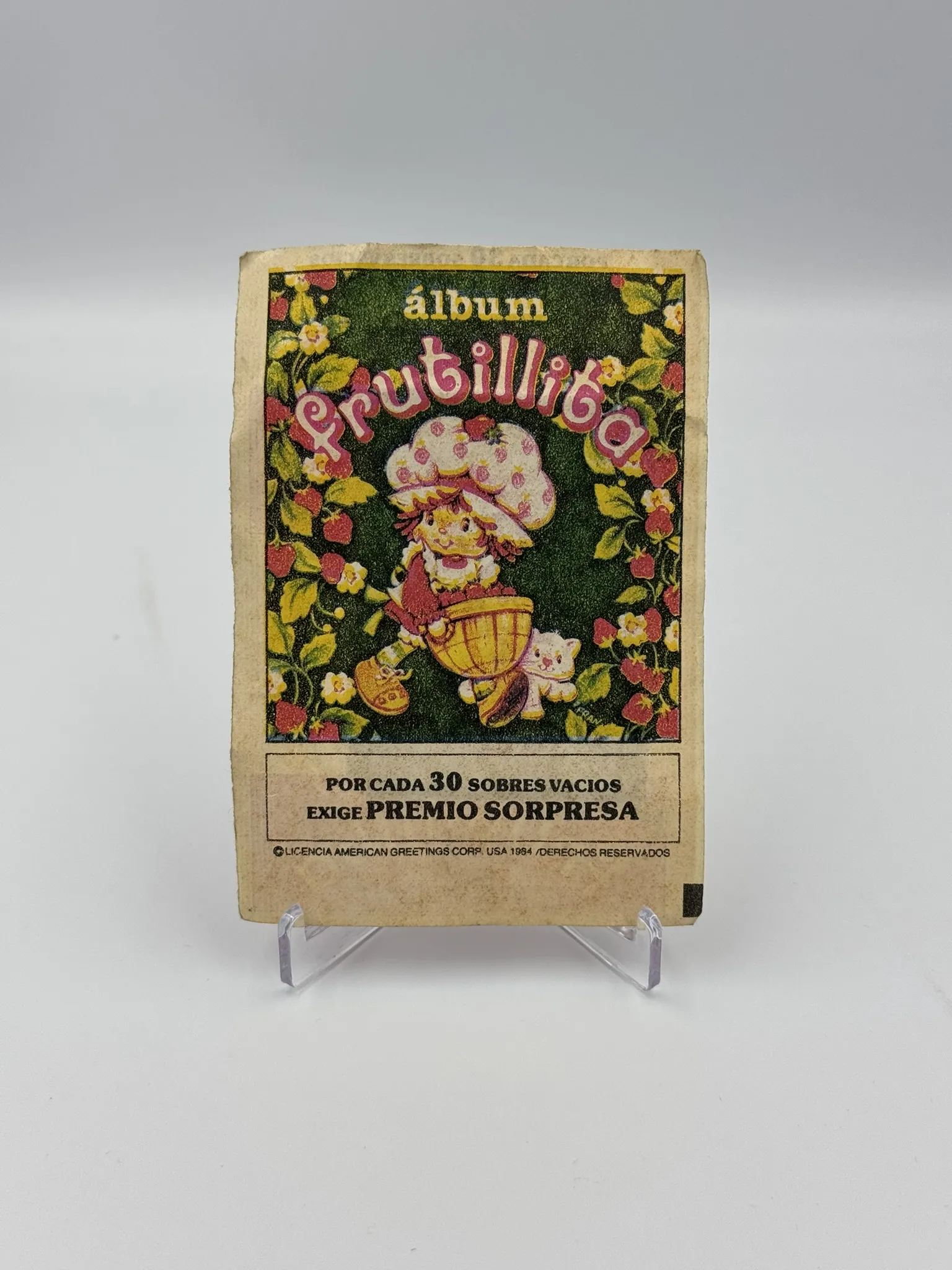 Frutillita - Sobre de Laminas/Cromos/Figuritas Sellado Original - Salo